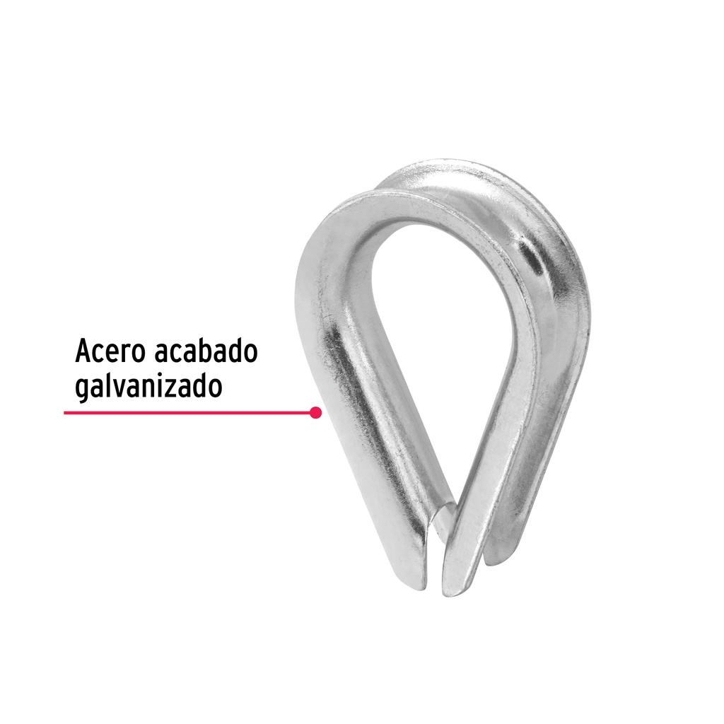 GUARDABCABO DE ACERO GALVANIZADO DE 5/8