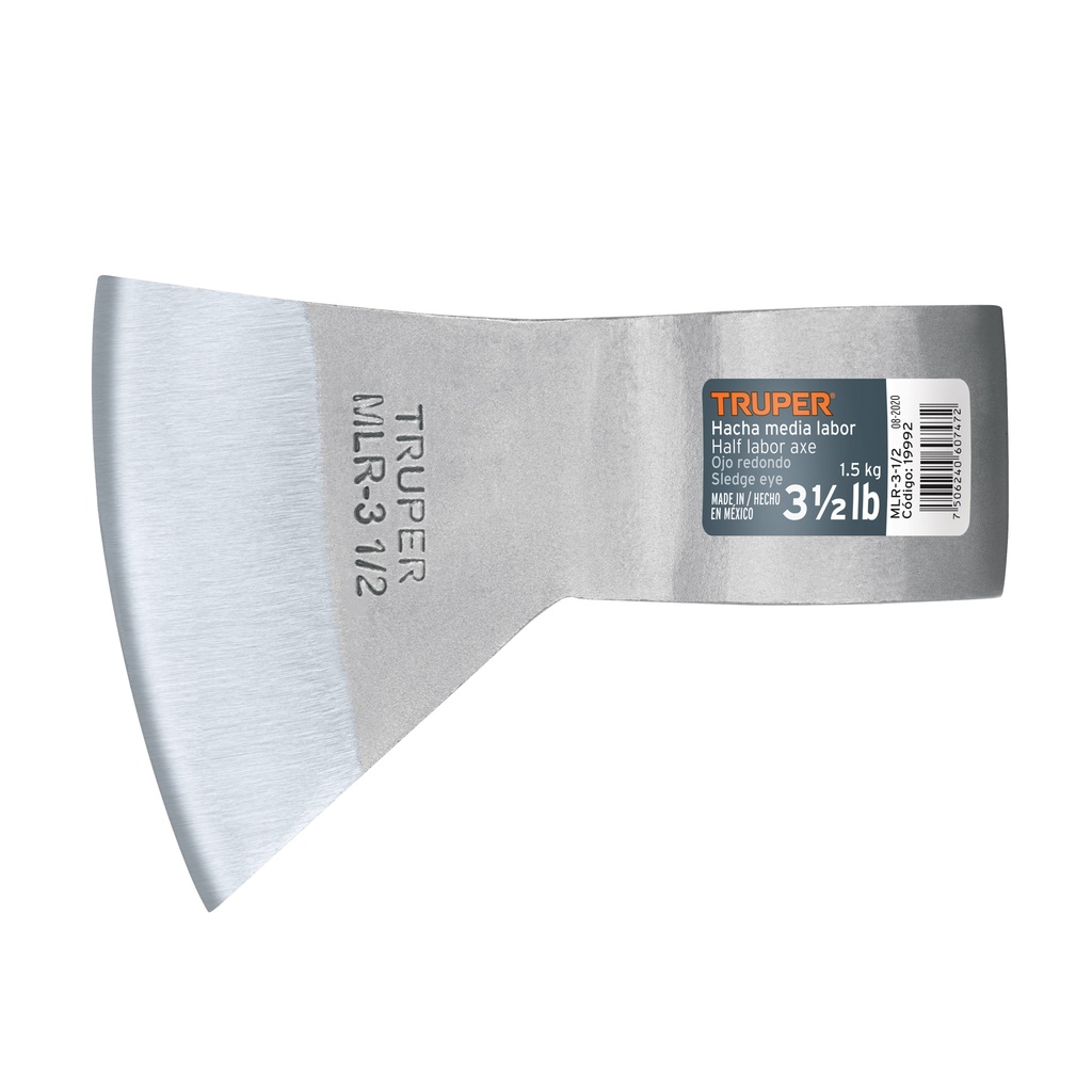 HACHA MEDIA LABOR, OJO REDONDO, 3-1/2 LB"