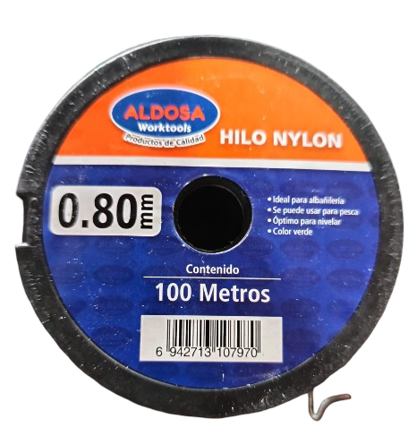 HILO NYLON 100MTS 0.80MM ALF0284 ALDOSA