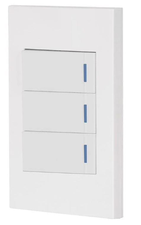 INTERRUPTOR ELECTRICO TRIPLE AZTECA PLUS (PBK-86-3) AZEL29
