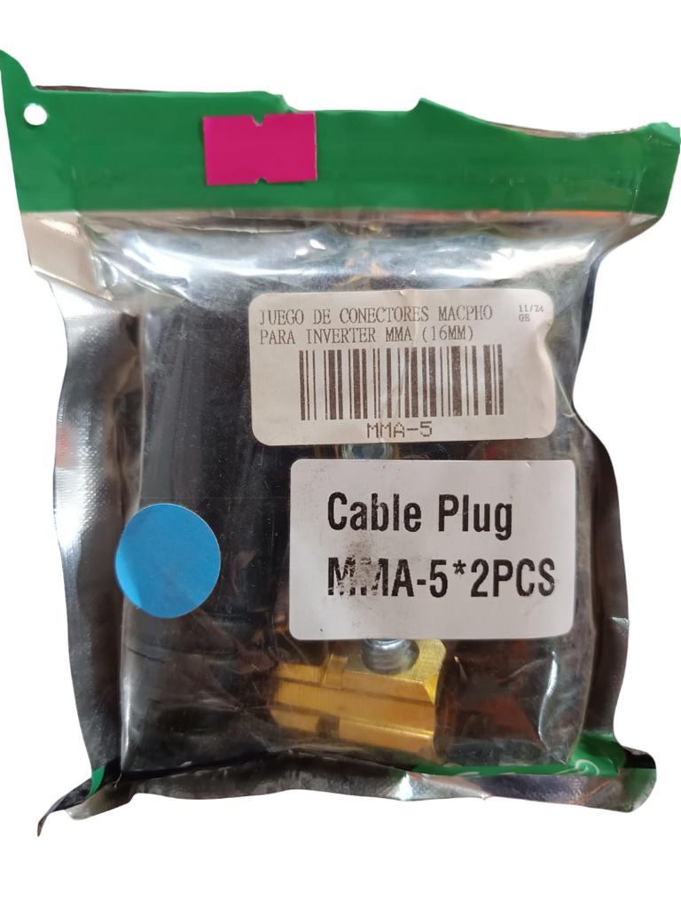 JUEGO DE CONECTORES MACPHO PARA INVERTER MMA (16MM)