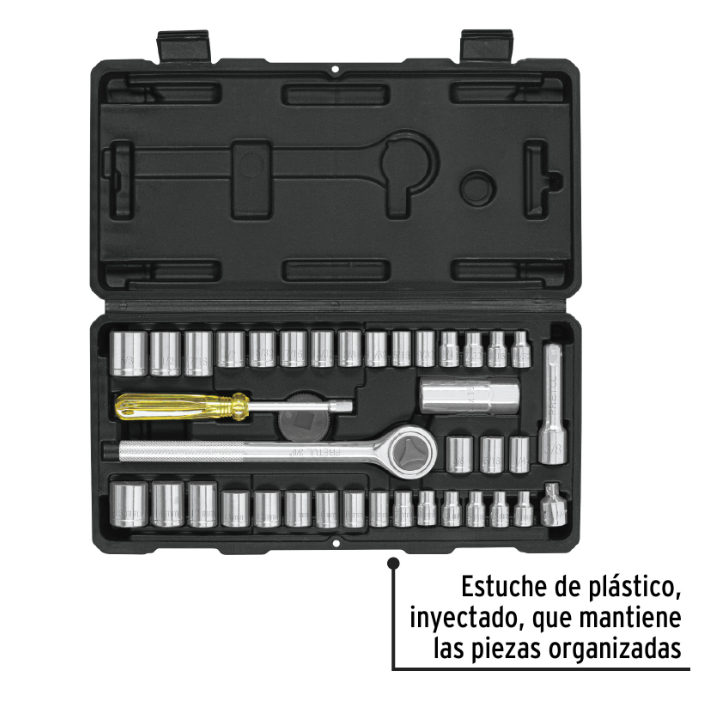 JUEGO DE COPAS C/RATCH 39 PZ P/MECANICA 24220 PRETUL