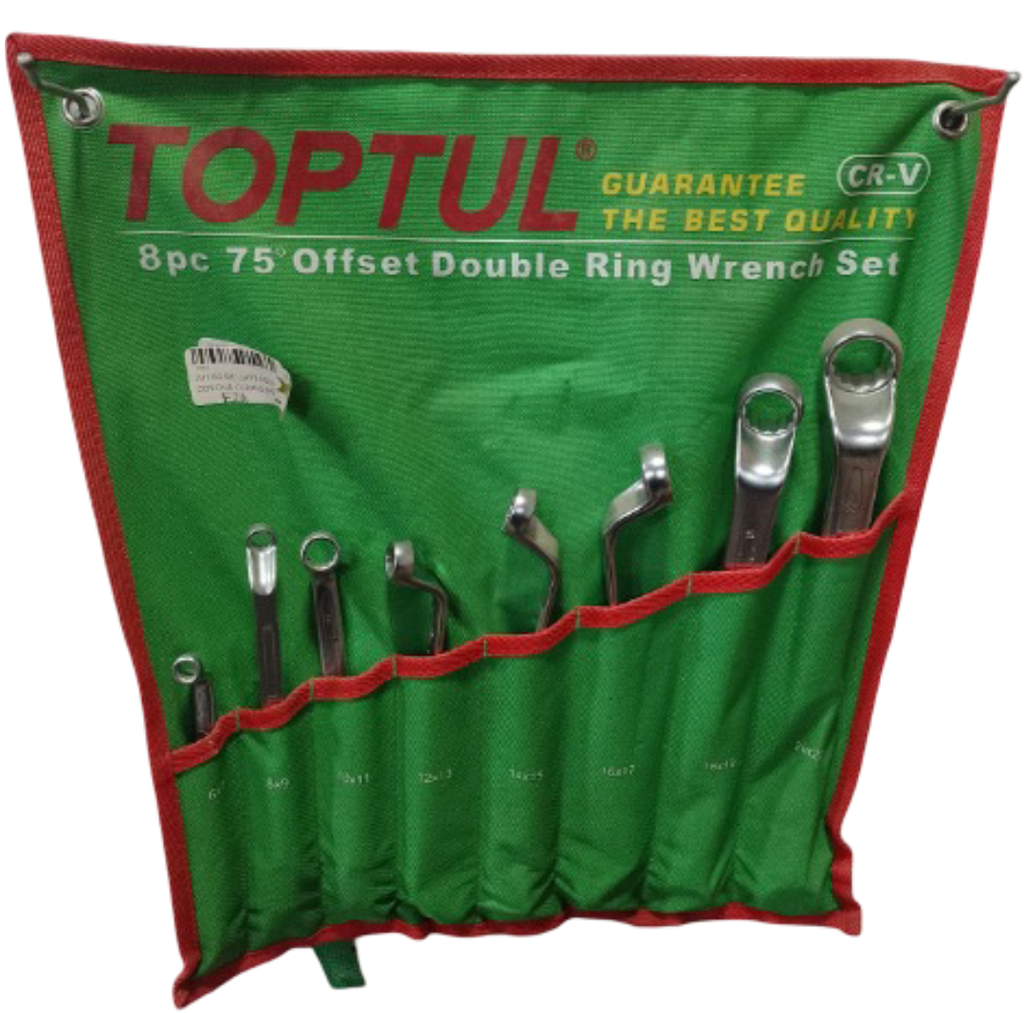 JUEGO DE LLAVE COLA CORONA CURVAS 8PZ TOPTUL