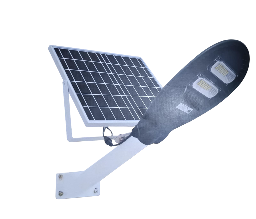 LAMPARA LED COBRA CON PANEL SOLAR 90W