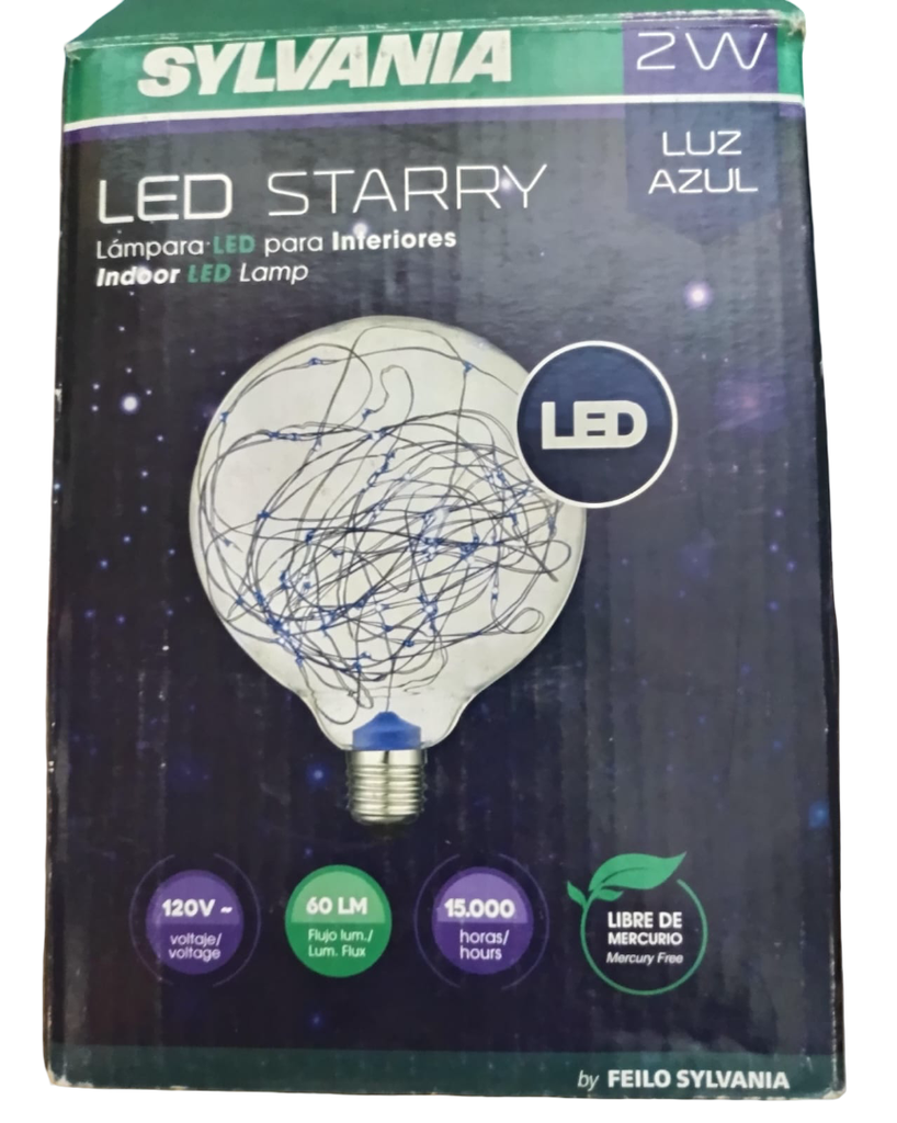 LAMPARA LED PARA INTERIORES STARRY AZUL 2W