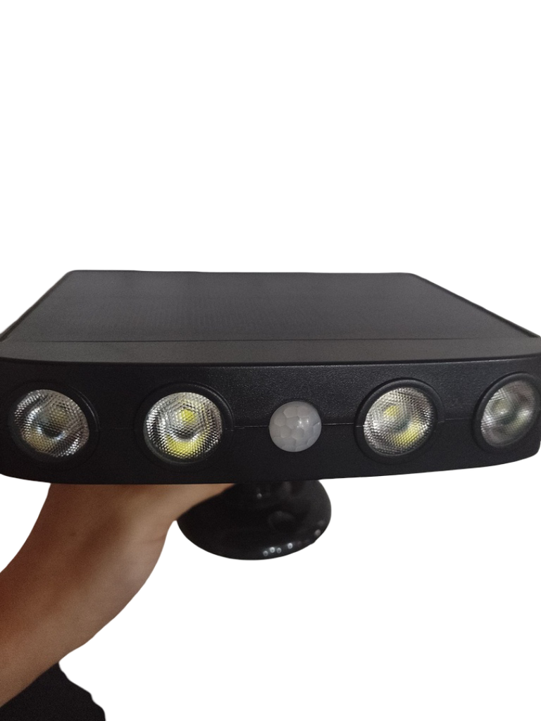 LAMPARA LED SOLAR PARA EXTERIOR DE CASAS 4 LED SH-100