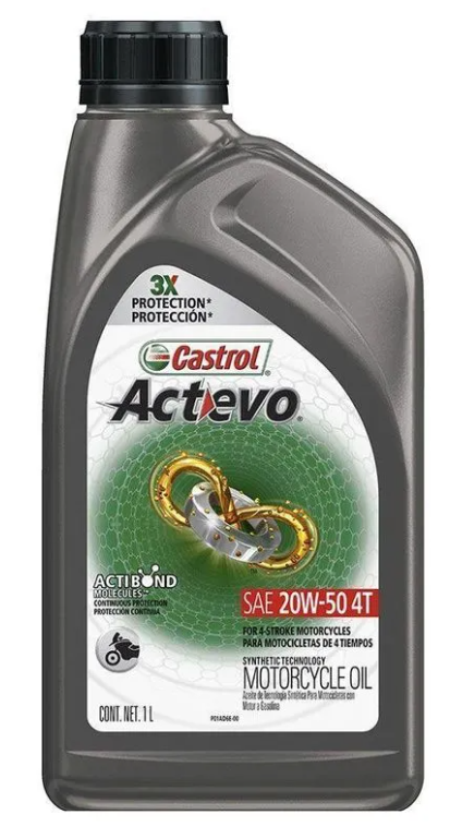 LITRO ACEITE #10 CASTROL ACTEVO 4T 20W-50