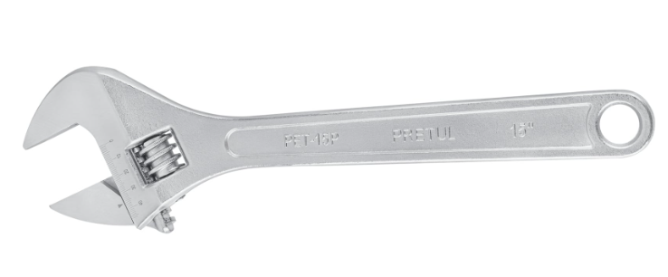 LLAVE AJUSTABLE PERICO CROMADO 15" 26054 PRETUL