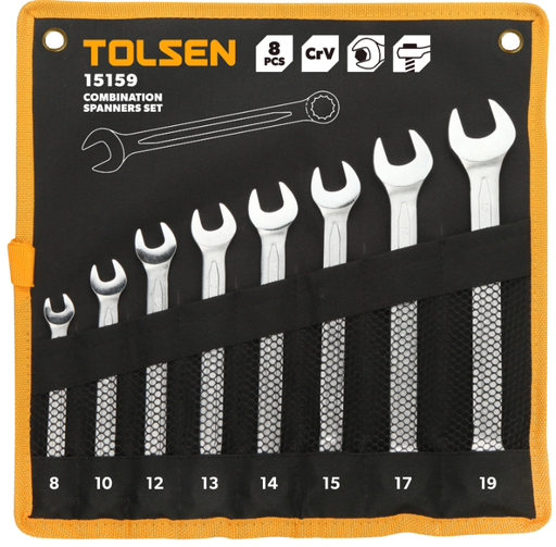 [15159] LLAVE COLA CORONA X JUEGO 8 PZ 15159 TOLSEN