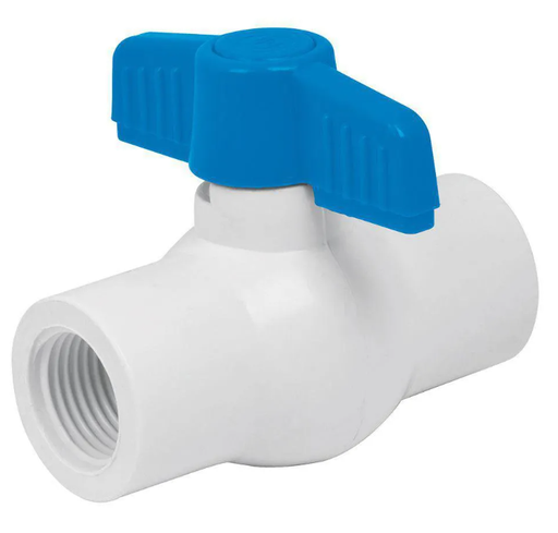 [49155] LLAVE DE BOLA PVC 2 C/ROSCA