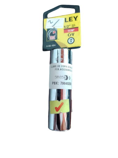 [4-86-484] LLAVE DE COPA R1/2 X 11/16" 4-86-484 STANLEY
