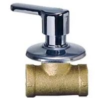 [X61410] LLAVE PARA DUCHA BOLA, BRONCE C/ MANESILLA TIPO "L" 1/2"