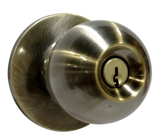 [30.1.5] LOCK PLUS CHAPA DE BOLA DORADO ANTIGUO