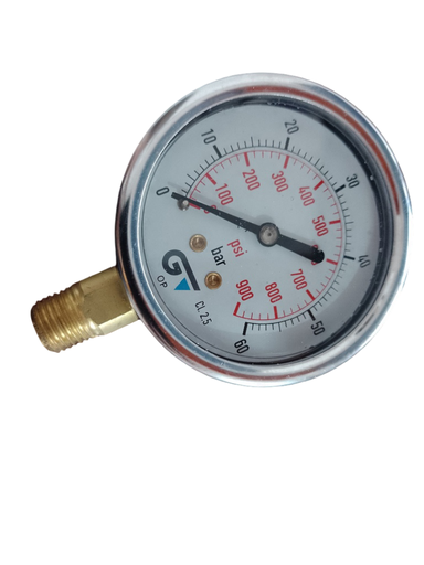 [03-02-0095] MANOMETRO DE GLICERINA ACERO INOXIDABLE 0-900 PSI 3822N 060