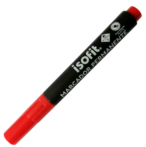 [15178-5] MARCADOR PERMANENTE ROJO 15178-5 ISOFIT