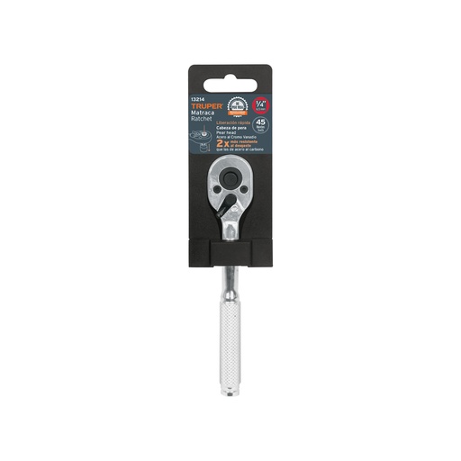 [13214] MATRACA CUADRO 1/4 CABEZA/PERA 30 DIENT 13214 TRUPER
