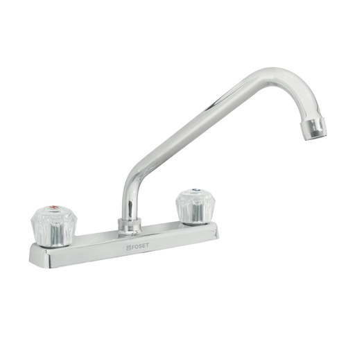 [49240] MEZCLADORA 8" P/FREGADERO CUELLO LARGO MANERALES ACRILICOS 49240