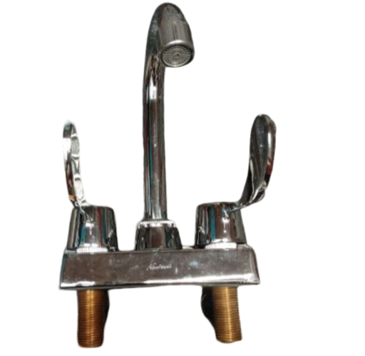 [F42177] MEZCLADORA P/ LAVAMANOS METAL CUELLO GANZO