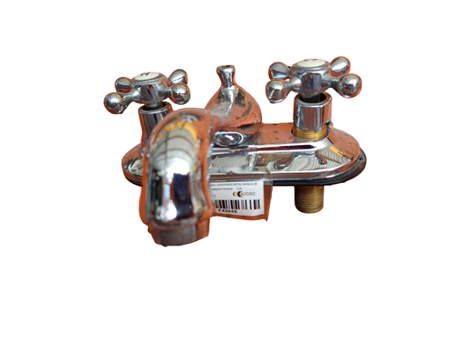 [F42045] MEZCLADORA PARA LAVAMANOS METAL MANJIA DE CRUCETA TIPO BARROCO TECOSA