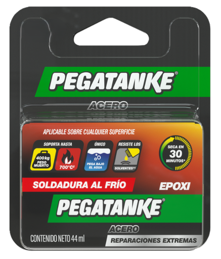 [PVPT249] PEGATANKE EPOXICO ACERO BLISTER 44ML
