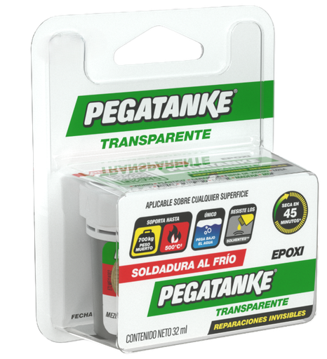 [PVPT250] PEGATANKE EPOXICO TRANSPARENTE BLISTER 32ML