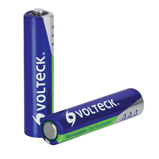 [47205] PILAS RECARGABLES AAA, 1000MAH, 2 PIEZAS 47205 VOLTECK