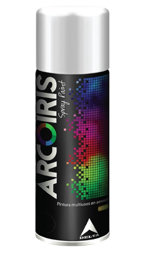 [D0040] PINTURA SPRAY BLANCO BRILLANTE ARCOIRIS