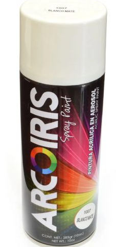 [D1007] PINTURA SPRAY BLANCO MATE ARCOIRIS