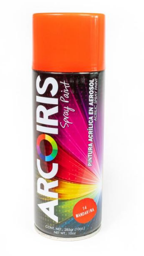 [D0014] PINTURA SPRAY MANDARINA ARCOIRIS