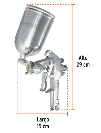 [11095] PISTOLA P/PINTAR GRAVEDAD PIPI-420 1.4 11095 TRUPER
