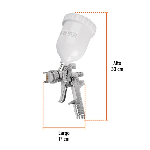 [12131] PISTOLA PARA PINTAR DE GRAVEDAD BOQUILLA 2 MM