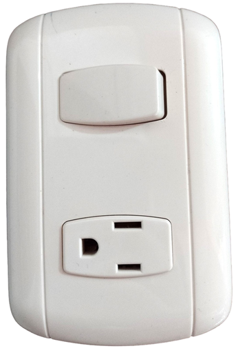 [850.] PLACA INTERRUPTOR 1 CONTACTO CONCORD