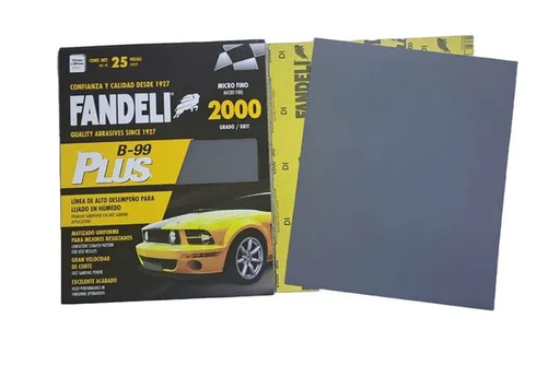 [2797] PLIEGO LIJA PARA AGUA ALTO DESEMPEÑO B-99 #2000 FANDELI