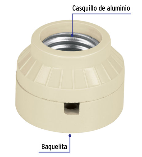[5643.46517] PORTALAMPARA BAQUELITA,ANUNCIO,VOLTECH