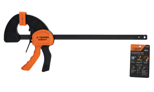 [100143] PRENSA DE PLASTICO DE AJUSTE RAPIDO DE 12", USO RUDO