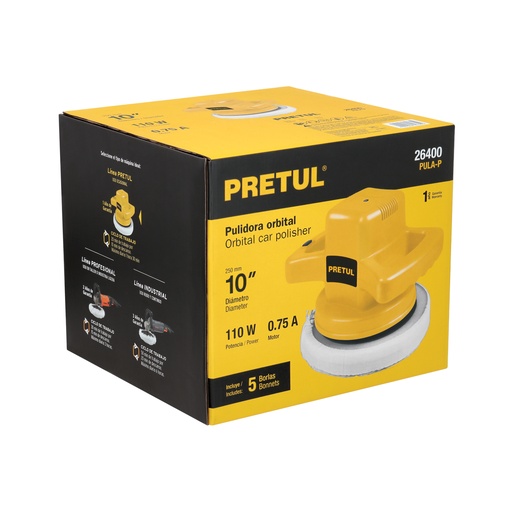[26400] PULIDORA 10" PRETUL 110W 26400 PRETUL