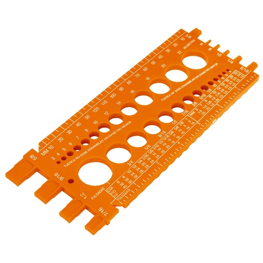 [10811] REGLETA CALIBRADORA TUERCAS 22CM 10811 TRUPER