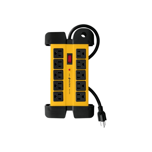 [48190] REGLETA DE 10 ENTRADAS CON SUPRESOR DE PICOS E INTERRUPTOR 48190 VOLTECK