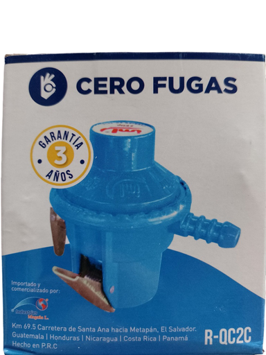 [R-QC2C] REGULADOR PARA GAS DE 2 CLIP R-QC2C
