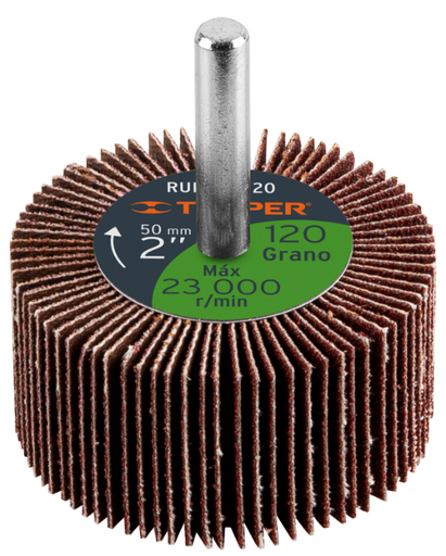 [13039] RUEDA FLAP DE 2" GRANO 120 13039 TRUPER