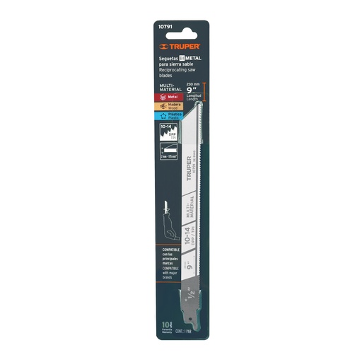 [10791] SEGUETA SIERRA SABLE, 9"",10-14DPP, RECTA 10791