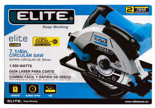 [CHS16] SIERRA CIRCULAR 7.1/4" 1550W 4/1 CHS16 ELITE