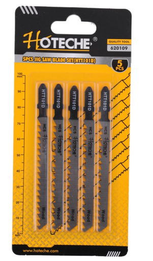 [620109] SIERRA P/CALADORA P/MADERA 5PZ "T" - 101D 620109