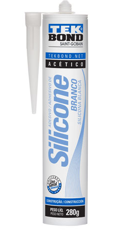 [414] SILICONA ACETICA 280GR BLANCO TEKBOND