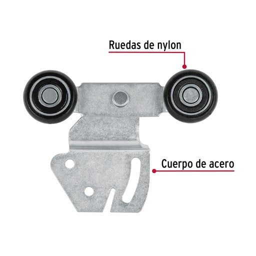 [48971] SISTEMA CORREDIZO DOBLE PARA PUERTA DE CLOSET 48971