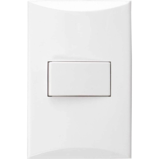 [1000-W] SWITCH SENCILLO 15A BLANCO PLATA 1000-W EAGLE