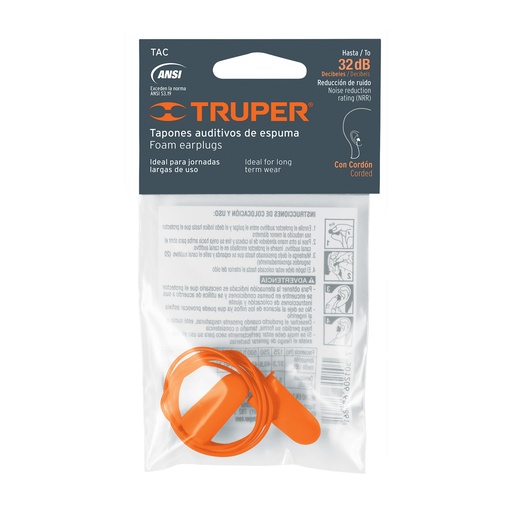 [14223] TAPON AUDITIVO DESECHABLE DE ESPUMA 14223 TRUPER