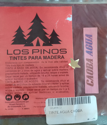 [GRUFER.13] TINTE AGUA CAOBA