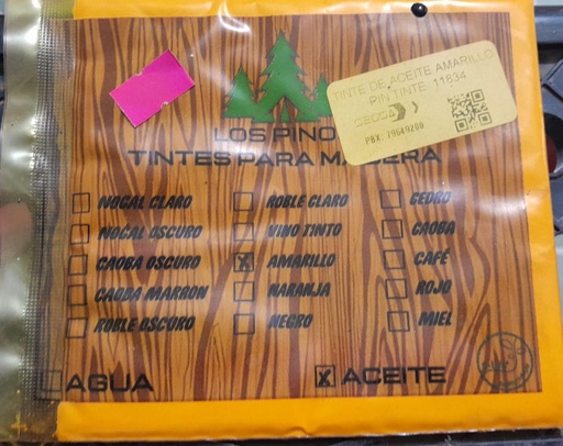 [11834.] TINTE DE ACEITE AMARILLO