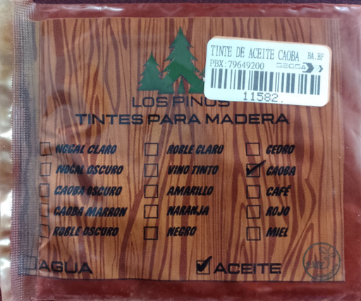 [11582.] TINTE DE ACEITE CAOBA